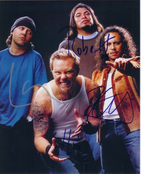 METALLICA Signed Photo: THe Message For AMERICA Of HOPE And AMBITION! Wake Up, The Crisis Is Just NIGHTMARE!